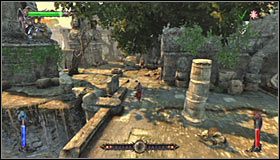 Musisz się tu wspiąć na murek #1 i przez niego przeskoczyć, lądując w zupełnie nowym miejscu - Etap 5 - Agharta (2) | Rozdział 2 | Castlevania Lords of Shadow - Castlevania: Lords of Shadow - poradnik do gry