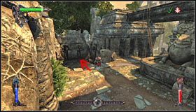 Biegnij tu cały czas prosto, kierując się w stronę pokazanych na pierwszym screenie schodów #1 - Etap 5 - Agharta (2) | Rozdział 2 | Castlevania Lords of Shadow - Castlevania: Lords of Shadow - poradnik do gry