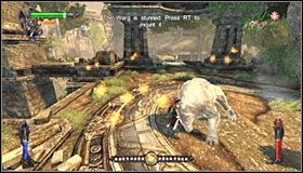 Zbliż się do widocznej w oddali przepaści, co doprowadzi do pojawienia się nowego Warga #1 - Etap 5 - Agharta (2) | Rozdział 2 | Castlevania Lords of Shadow - Castlevania: Lords of Shadow - poradnik do gry