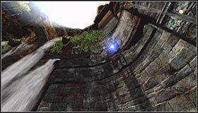 Tym razem przesuwaj się w prawo, wykonując niewielki skok przy jednym z wodospadów #1 - Etap 6 - Dark Dungeon (1) | Rozdział 2 | Castlevania Lords of Shadow - Castlevania: Lords of Shadow - poradnik do gry