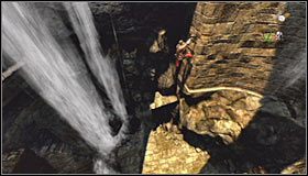 Po tym jak chwycisz się nowej krawędzi ponownie przesuwaj się w lewo - Etap 6 - Dark Dungeon (1) | Rozdział 2 | Castlevania Lords of Shadow - Castlevania: Lords of Shadow - poradnik do gry