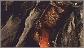 Ustaw się w takim miejscu żeby gra podświetliła znajdujący się nad Twoją głową zaczep #1 - Etap 6 - Dark Dungeon (2) | Rozdział 2 | Castlevania Lords of Shadow - Castlevania: Lords of Shadow - poradnik do gry