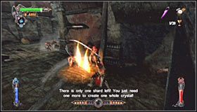 Udaj się teraz w przeciwną stronę, schodząc po schodach #1 i zeskakując na niższy poziom - Etap 7 - Sanctuary Entrance (1) | Rozdział 2 | Castlevania Lords of Shadow - Castlevania: Lords of Shadow - poradnik do gry