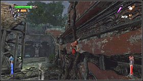 Zignoruj podświetlaną przez grę prawą krawędź i skieruj się za róg - Etap 7 - Sanctuary Entrance (1) | Rozdział 2 | Castlevania Lords of Shadow - Castlevania: Lords of Shadow - poradnik do gry