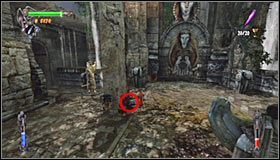 Podejdź do oświetlonej statuy #1 i włóż w nią pozyskany niedawno kryształ - Etap 7 - Sanctuary Entrance (2) | Rozdział 2 | Castlevania Lords of Shadow - Castlevania: Lords of Shadow - poradnik do gry