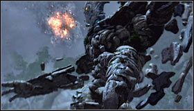 Teraz musisz wykonać pełen obrót lewą gałką analogową #1, co pozwoli Ci na odrzucenie skały w stronę bossa - Etap 8 - Sanctuary of Titans (1) | Rozdział 2 | Castlevania Lords of Shadow - Castlevania: Lords of Shadow - poradnik do gry