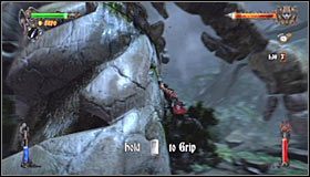 Musisz teraz przystąpić do wspinaczki po ciele tytana, początkowo przemieszczając się ku górze #1 - Etap 8 - Sanctuary of Titans (1) | Rozdział 2 | Castlevania Lords of Shadow - Castlevania: Lords of Shadow - poradnik do gry