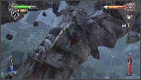 Po dotarciu na samą górę po lewej stronie powinna podświetlić się prawa noga tytana #1 - Etap 8 - Sanctuary of Titans (1) | Rozdział 2 | Castlevania Lords of Shadow - Castlevania: Lords of Shadow - poradnik do gry