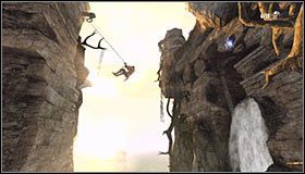 Zatrzymaj się dopiero po dotarciu do miejsca, w którym gra nad Tobą uaktywni nowy interaktywny zaczep #1 - Etap 1 - The Three Towers (1) | Rozdział 3 | Solucja Castlevania Lords of Shadow - Castlevania: Lords of Shadow - poradnik do gry