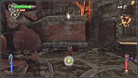 Po prawej stronie znajduje się fontanna magicznej energii #1, z której warto oczywiście skorzystać - Etap 1 - The Three Towers (2) | Rozdział 3 | Solucja Castlevania Lords of Shadow - Castlevania: Lords of Shadow - poradnik do gry