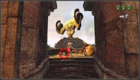 Tu zbadaj ominięty przed kilkoma chwilami prawy balkonik #1 - Etap 1 - The Three Towers (2) | Rozdział 3 | Solucja Castlevania Lords of Shadow - Castlevania: Lords of Shadow - poradnik do gry