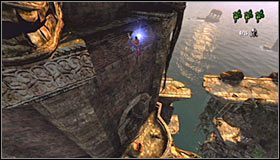 Powróć do interaktywnego zaczepu, użyj haka i opuszczaj się ostrożnie na dół #1 - Etap 1 - The Three Towers (3) | Rozdział 3 | Solucja Castlevania Lords of Shadow - Castlevania: Lords of Shadow - poradnik do gry