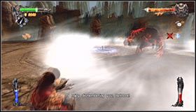 Ataki drugiego bossa są bardzo zbliżone do ataków Cornella, tyle że cechują się one jeszcze większą skutecznością - Etap 2 - The Dark Lord of the Lycans (1) | Rozdział 3 | Castlevania - Castlevania: Lords of Shadow - poradnik do gry