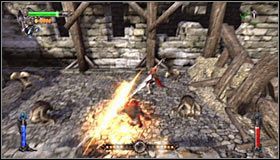 Obróć się i ustaw w takim miejscu żeby gra ukazała Ci nowy interaktywny zaczep #1 - Etap 1 - Mountain Fortress (2) | Rozdział 4 | Solucja Castlevania - Castlevania: Lords of Shadow - poradnik do gry