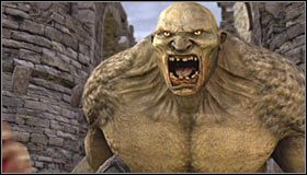 Rozbujaj się na łańcuchu i puść w takim momencie, w którym będziesz się mógł złapać drugiego zaczepu #1 - Etap 1 - Mountain Fortress (2) | Rozdział 4 | Solucja Castlevania - Castlevania: Lords of Shadow - poradnik do gry