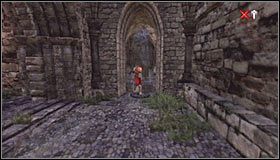 Zanim opuścisz to miejsce zainteresuj się ciałem rycerza, gdyż zdobędziesz w ten sposób nowy Scroll (Zwój) #1 - Etap 1 - Mountain Fortress (3) | Rozdział 4 | Solucja Castlevania - Castlevania: Lords of Shadow - poradnik do gry