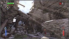 Skieruj się teraz w stronę lewej ścieżki #1 - Etap 1 - Mountain Fortress (3) | Rozdział 4 | Solucja Castlevania - Castlevania: Lords of Shadow - poradnik do gry