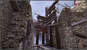 Po dotarciu na najwyższy poziom przesuń się w prawo - Etap 1 - Mountain Fortress (4) | Rozdział 4 | Solucja Castlevania - Castlevania: Lords of Shadow - poradnik do gry