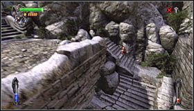 Powróć do schodów i ponownie ruszaj na górę #1 - Etap 1 - Mountain Fortress (4) | Rozdział 4 | Solucja Castlevania - Castlevania: Lords of Shadow - poradnik do gry