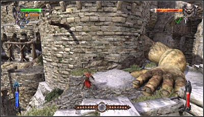 W celu zaliczenia wyzwania musisz pokonać ogra, nie odnosząc przy tym żadnych obrażeń - Etap 1 - Mountain Fortress (4) | Rozdział 4 | Solucja Castlevania - Castlevania: Lords of Shadow - poradnik do gry