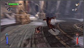 Wykonaj kilka kroków do przodu, a krótka cut-scenka zaznajomi Cię z nowym typem przeciwnika, nazywanym Swordmaster #1 - Etap 2 - The Crow Witch (1) | Rozdział 4 | Solucja Castlevania Lords of Shadow - Castlevania: Lords of Shadow - poradnik do gry