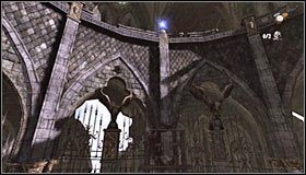 W celu kontynuowania wspinaczki zbadaj lewą część areny i zaczekaj aż gra zmieni ustawienie kamery, wskazując nowy interaktywny zaczep #1 - Etap 2 - The Crow Witch (2) | Rozdział 4 | Solucja Castlevania Lords of Shadow - Castlevania: Lords of Shadow - poradnik do gry