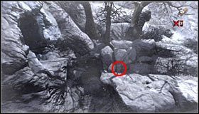 Kontynuuj wspinaczkę do momentu gdy będziesz mógł wspiąć się na znajdującą się tu skalną półkę #1 - Etap 1 - Veros Woods (1) | Rozdział 5 | Solucja Castlevania Lords of Shadow - Castlevania: Lords of Shadow - poradnik do gry