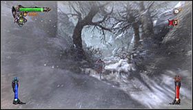 Kontynuuj wędrówkę, a po kilku chwilach pojawi się możliwość zeskoczenia na dół #1 - Etap 1 - Veros Woods (2) | Rozdział 5 | Solucja Castlevania Lords of Shadow - Castlevania: Lords of Shadow - poradnik do gry