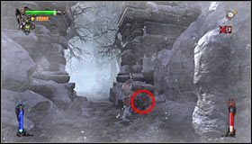 Po raz ostatni już musisz użyć umiejętności Shoulder Charge do przebicia się przez murek #1 - Etap 1 - Veros Woods (2) | Rozdział 5 | Solucja Castlevania Lords of Shadow - Castlevania: Lords of Shadow - poradnik do gry