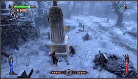 Możesz już przystąpić do atakowania ghuli wyłażących z nowej dziury w lewej części cmentarzyska #1 - Etap 2 - Wygol Village (1) | Rozdział 5 | Solucja Castlevania Lords of Shadow - Castlevania: Lords of Shadow - poradnik do gry