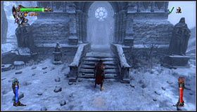 Po prawej stronie odnajdziesz natomiast martwego rycerza, a przy nim Scroll (Zwój) #1 - Etap 2 - Wygol Village (2) | Rozdział 5 | Solucja Castlevania Lords of Shadow - Castlevania: Lords of Shadow - poradnik do gry