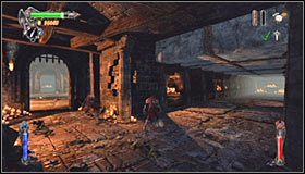 Po podniesieniu się krat od razu skieruj się do nowo odblokowanego korytarza #1 - Etap 3 - Abbey Catacombs (2) | Rozdział 5 | Solucja Castlevania Lords of Shadow - Castlevania: Lords of Shadow - poradnik do gry