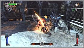 Przenieś drewniany element na dziedziniec i zamontuj go w centralnym mechaniźmie #1 - Etap 3 - Abbey Catacombs (3) | Rozdział 5 | Solucja Castlevania Lords of Shadow - Castlevania: Lords of Shadow - poradnik do gry