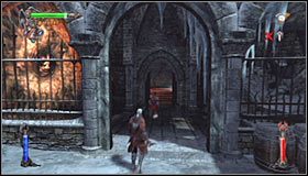 Przeniesienie się w nowe miejsce doprowadzi do zaliczenia tej zagadki #1 i tym samym odblokowania przejścia do biblioteki - Etap 3 - Abbey Catacombs (3) | Rozdział 5 | Solucja Castlevania Lords of Shadow - Castlevania: Lords of Shadow - poradnik do gry