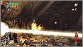 Przez dalszą część poziomu będziesz zajmował się rozwiązywaniem zagadek polegających na nakierowywaniu promieni światła, a więc czymś, co poznałeś już w poprzednich rozdziałach gry - Etap 4 - Abbey Library (1) | Rozdział 5 | Solucja Castlevania Lords of Shadow - Castlevania: Lords of Shadow - poradnik do gry