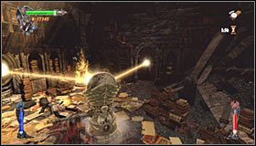 Podejdź do statuy i tym razem wciśnij prawy trigger żeby przystąpić do jej obracania #1 - Etap 4 - Abbey Library (1) | Rozdział 5 | Solucja Castlevania Lords of Shadow - Castlevania: Lords of Shadow - poradnik do gry
