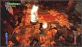 Przejdź teraz po pobliskim mostku na drugą stronę biblioteki #1 i po dotarciu na miejsce od razu przygotuj się do zlikwidowania kilku gremlinów - Etap 4 - Abbey Library (2) | Rozdział 5 | Solucja Castlevania Lords of Shadow - Castlevania: Lords of Shadow - poradnik do gry