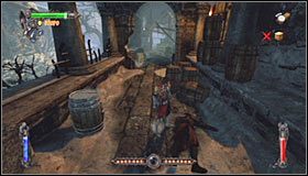 Po wygranej bitwie skieruj się wgłąb ekranu, odnajdując po kilku chwilach dziurę w prawym murze #1 - Etap 5 - Abbey Tower (1) | Rozdział 5 | Solucja Castlevania Lords of Shadow - Castlevania: Lords of Shadow - poradnik do gry