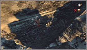 Śmiało się tu opuść, a to dlatego, że pod Tobą znajduje się mało widoczna skalna półka - Etap 5 - Abbey Tower (2) | Rozdział 5 | Solucja Castlevania Lords of Shadow - Castlevania: Lords of Shadow - poradnik do gry