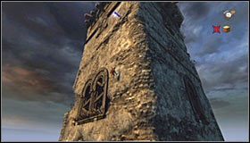 Podciągnij się trochę do góry i przygotuj do wykonania dość trudnego manewru - Etap 5 - Abbey Tower (2) | Rozdział 5 | Solucja Castlevania Lords of Shadow - Castlevania: Lords of Shadow - poradnik do gry