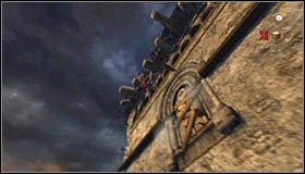 Skieruj się do góry i zatrzymaj po znalezieniu się przy zabarykadowanej okiennicy #1 - Etap 5 - Abbey Tower (2) | Rozdział 5 | Solucja Castlevania Lords of Shadow - Castlevania: Lords of Shadow - poradnik do gry