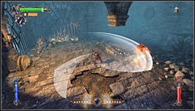 Uważaj też na zdolność szkieletów, polegającą na wytwarzaniu czegoś w rodzaju trąby powietrznej #1 - Etap 7 - Castle Sewers (2) | Rozdział 5 | Solucja Castlevania Lords of Shadow - Castlevania: Lords of Shadow - poradnik do gry