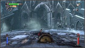 Po zlikwidowaniu obu zbroi ponownie podejdź do centralnego mechanizmu #1 i zalicz kilka scenek QTE - Etap 1 - Castle Courtyard (1) | Rozdział 6 | Solucja Castlevania Lords of Shadow - Castlevania: Lords of Shadow - poradnik do gry