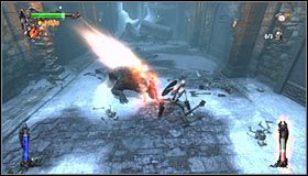 Gra w międzyczasie powinna wyświetlić cut-scenkę informującą o tym, iż wampiry wypuściły Warga do dolnej części lochu #1 - Etap 1 - Castle Courtyard (2) | Rozdział 6 | Solucja Castlevania Lords of Shadow - Castlevania: Lords of Shadow - poradnik do gry