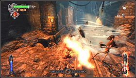 Z racji niewielkiego obszaru walk polecam w trakcie tej potyczki stosowanie ataków o charakterze obszarowych #1, dodatkowo wspieranych przez magię cienia - Etap 1 - Castle Courtyard (2) | Rozdział 6 | Solucja Castlevania Lords of Shadow - Castlevania: Lords of Shadow - poradnik do gry