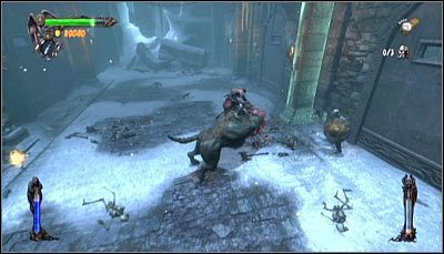 W celu zaliczenia wyzwania musisz zabić trzy szkielety z użyciem Warga - Etap 1 - Castle Courtyard (2) | Rozdział 6 | Solucja Castlevania Lords of Shadow - Castlevania: Lords of Shadow - poradnik do gry