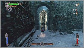 Po tym jak kamera zmieni swoją pozycję wybierz pokazane na pierwszym screenie górne przejście #1 - Etap 2 - Maze Gardens (1) | Rozdział 6 | Solucja Castlevania Lords of Shadow - Castlevania: Lords of Shadow - poradnik do gry