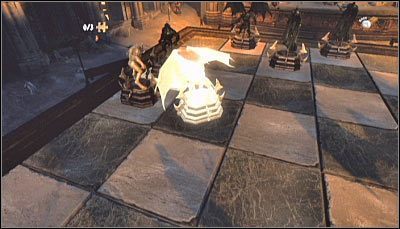 3) Dąż do osłabiania konkretnych jednostek przeciwnika, rozstawiając swoje oddziały w taki sposób żeby i wilkołaki i wampiry mogły zadawać ciosy po zakończonym losowaniu (powyższy screen) - Etap 3 - Castle Hall (3) | Rozdział 6 | Solucja Castlevania Lords of Shadow - Castlevania: Lords of Shadow - poradnik do gry