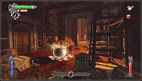 Skieruj się teraz do składziku, który zlokalizowany jest na lewo od kominka #1 - Etap 4 - Refectory (1) | Rozdział 6 | Solucja Castlevania Lords of Shadow - Castlevania: Lords of Shadow - poradnik do gry