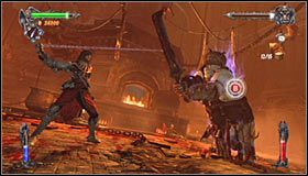 Gra powinna podświetlić teraz broń Butchera #1, tak więc błyskawicznie skorzystaj z posiadanego haka - Etap 4 - Refectory (1) | Rozdział 6 | Solucja Castlevania Lords of Shadow - Castlevania: Lords of Shadow - poradnik do gry